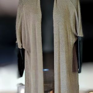 Beautiful Divided by H&M cardigan. Leather look trim